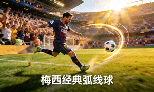 足球精彩进球集锦视频缩略图 - 梅西经典弧线球